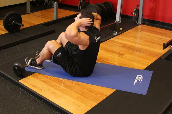Abdominales completos: posición final