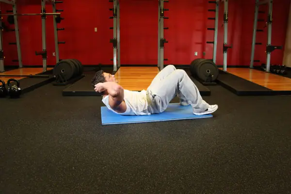Abdominales cortos: posición final