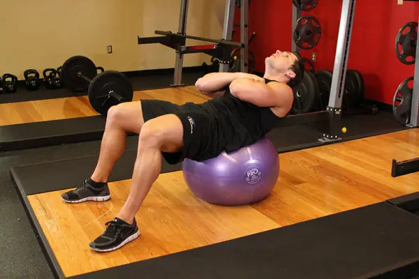 Abdominales en balón: posición final