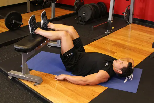 Abdominales oblicuos: posición inicial