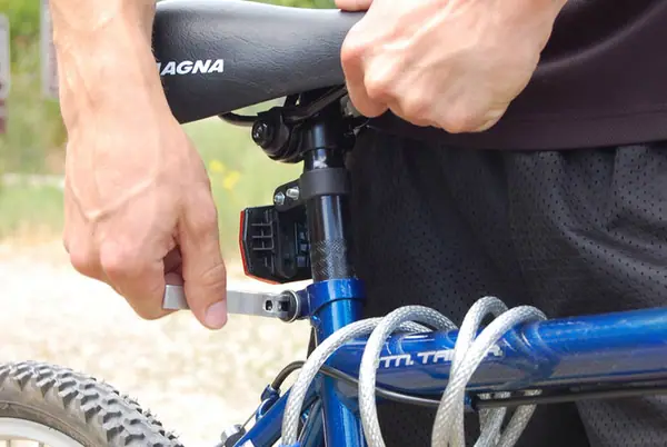 Bicicleta al aire libre: posición final