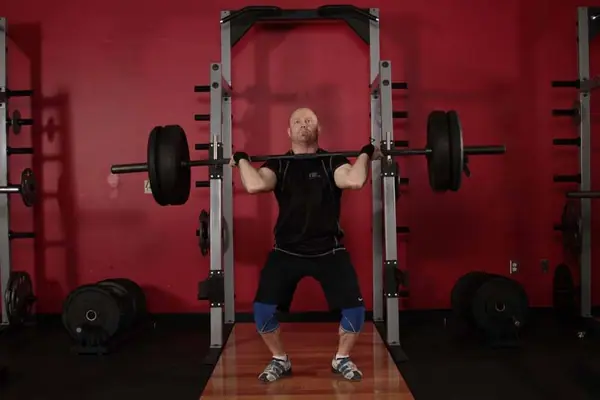 Push press: posición final